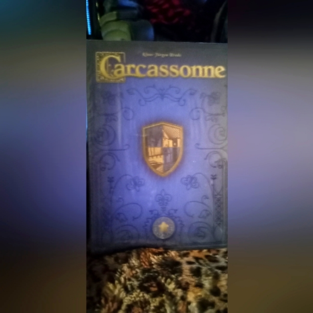 Carcassonne 20th anniversary board game.